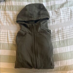 lululemon Olive Full-Zip Hoodie